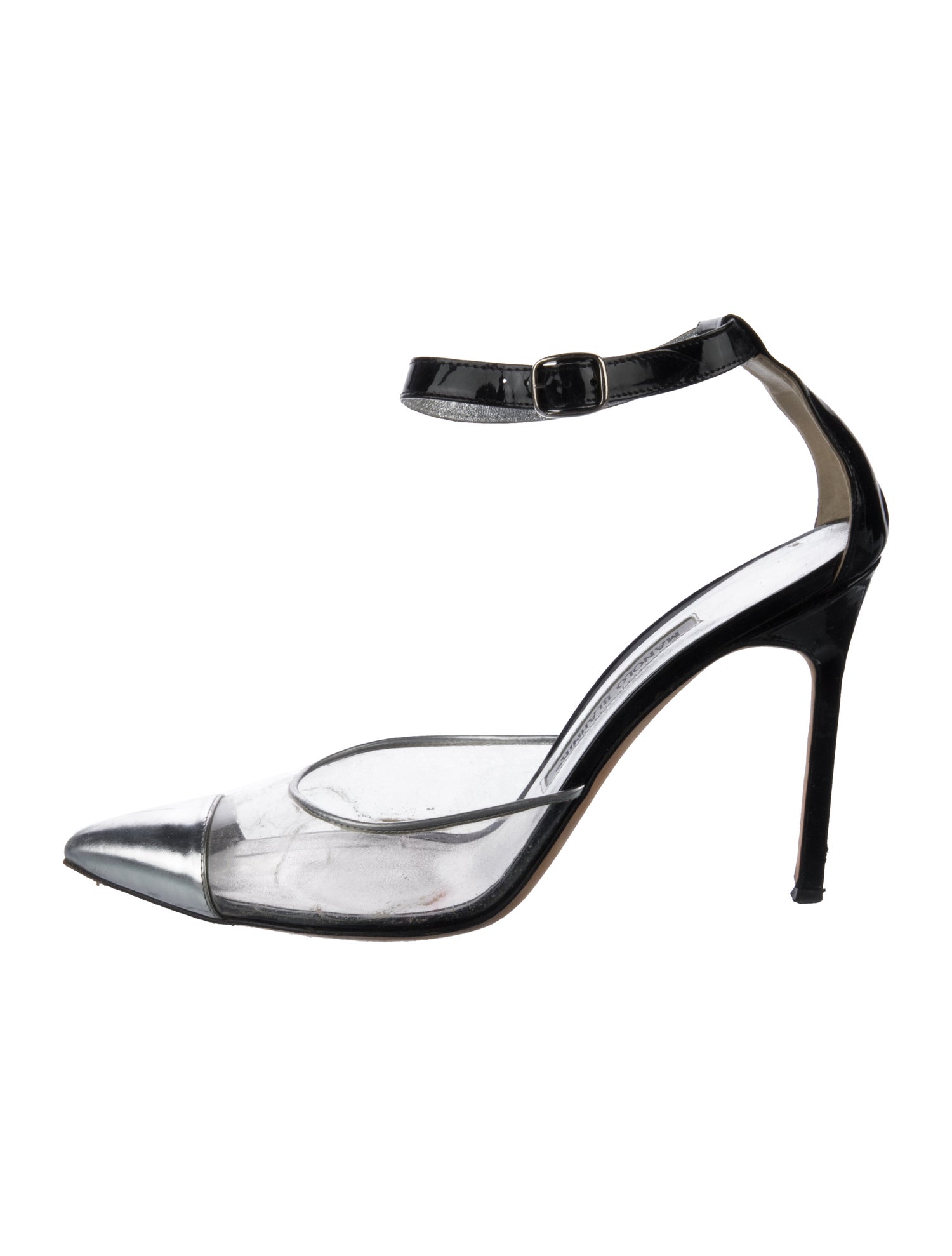 Manolo Blahnik Leather D'Orsay Pumps