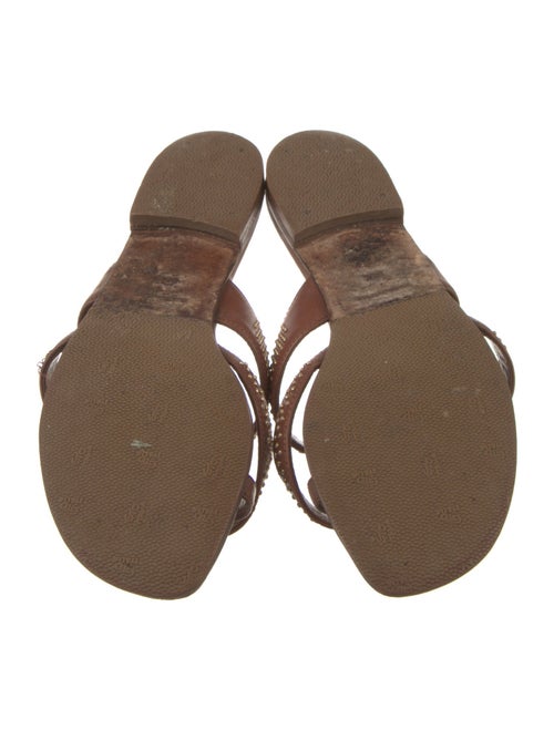 Manolo Blahnik Leather Slides