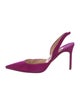 Manolo Blahnik Suede Slingback Pumps