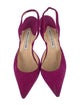 Manolo Blahnik Suede Slingback Pumps