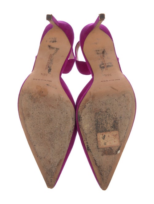 Manolo Blahnik Suede Slingback Pumps