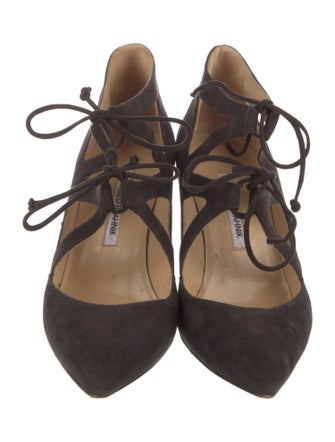 Manolo Blahnik Suede Pumps