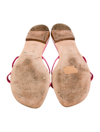 Manolo Blahnik Leather Slides