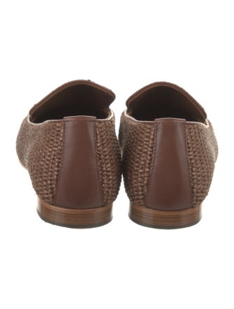 Manolo Blahnik Pitakara Straw Slippers