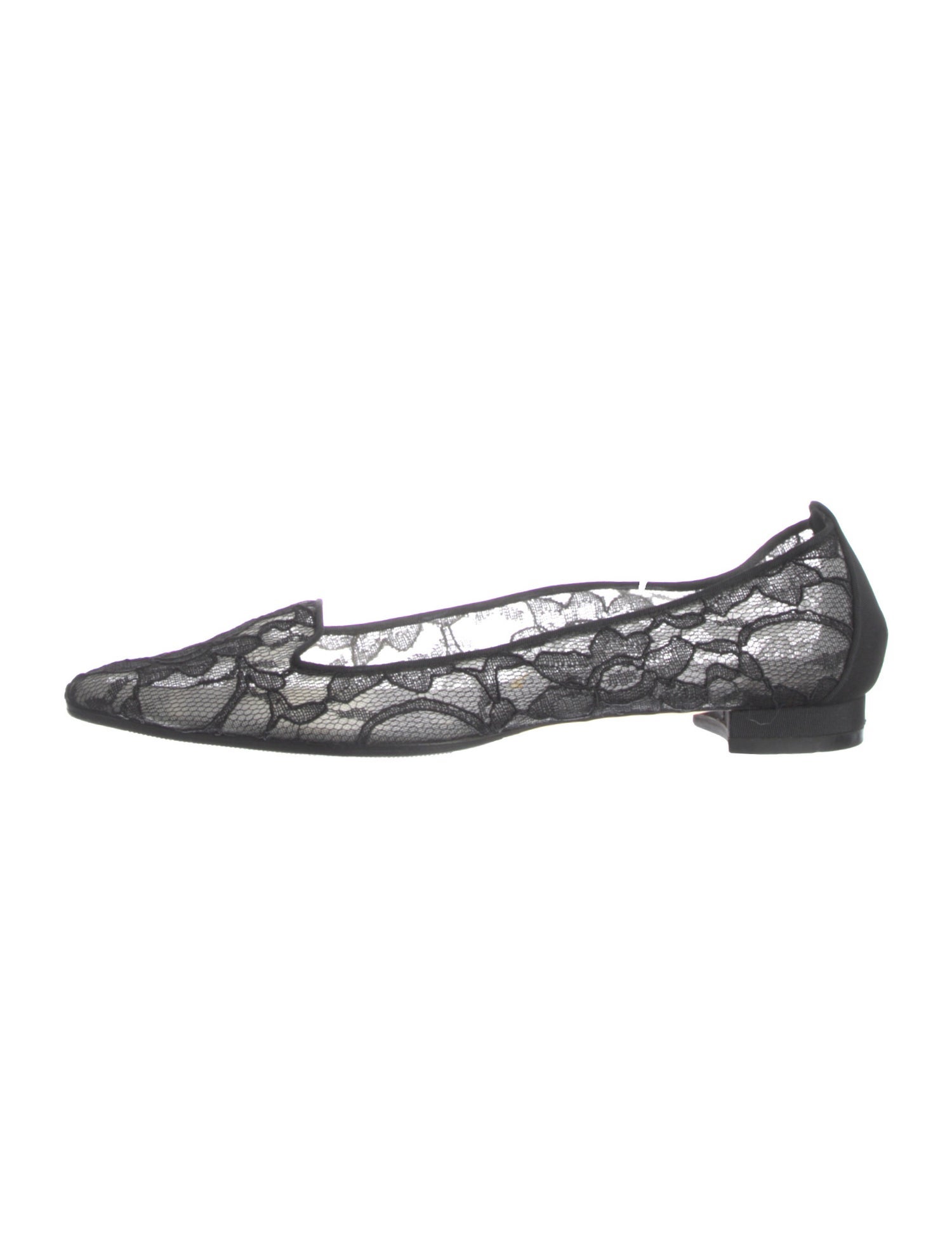Manolo Blahnik Lace Lace Pattern Flats