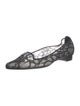 Manolo Blahnik Lace Lace Pattern Flats