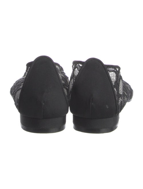 Manolo Blahnik Lace Lace Pattern Flats