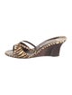 Manolo Blahnik Snakeskin Animal Print Espadrilles