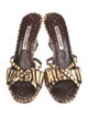 Manolo Blahnik Snakeskin Animal Print Espadrilles