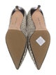 Manolo Blahnik Tweed Tweed Pattern Pumps