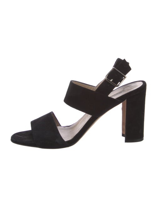 Manolo Blahnik Suede Slingback Sandals
