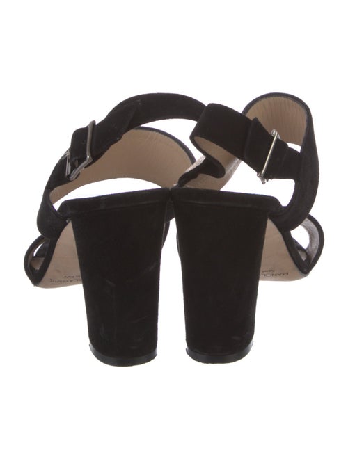 Manolo Blahnik Suede Slingback Sandals