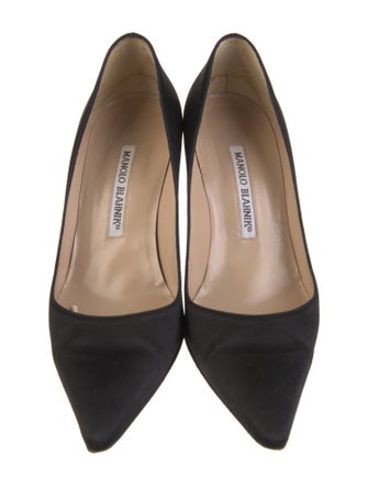 Manolo Blahnik Satin Pumps