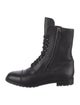 Manolo Blahnik Leather Combat Boots