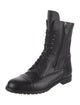 Manolo Blahnik Leather Combat Boots