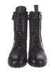Manolo Blahnik Leather Combat Boots