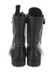 Manolo Blahnik Leather Combat Boots