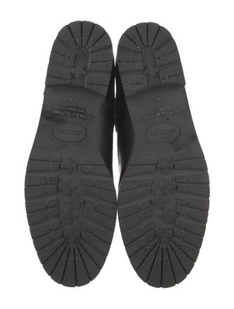 Manolo Blahnik Leather Combat Boots