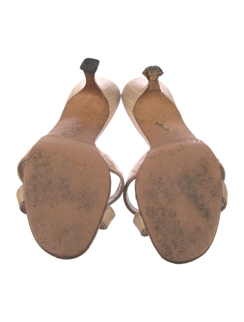 Manolo Blahnik Alligator Slides