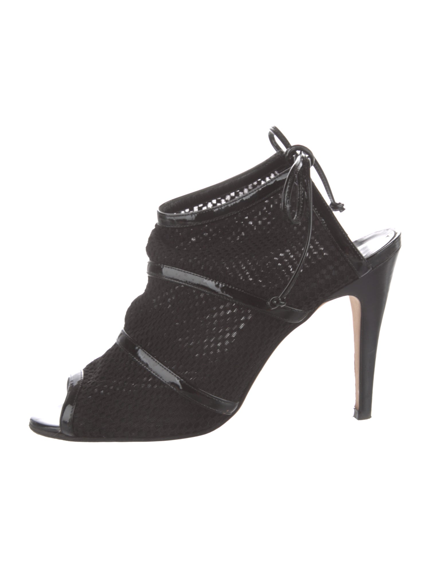 Manolo Blahnik Mesh Mesh Accents Slingback Pumps