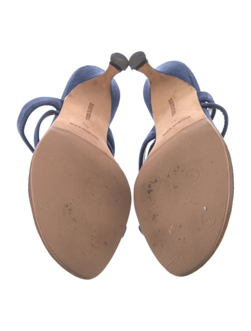 Manolo Blahnik Suede Slides