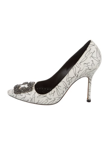Manolo Blahnik Pumps Leather Printed IT 38 | 8