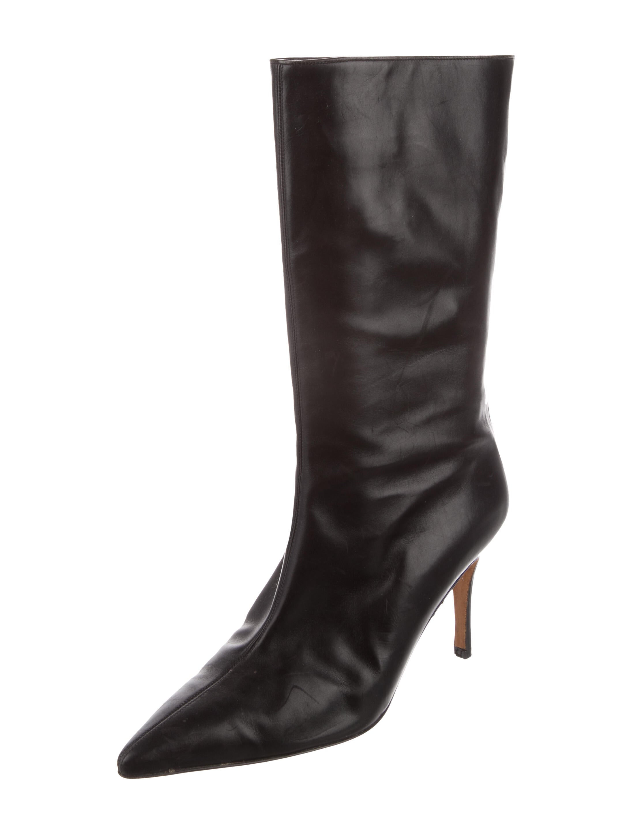 Manolo Blahnik Leather Boots