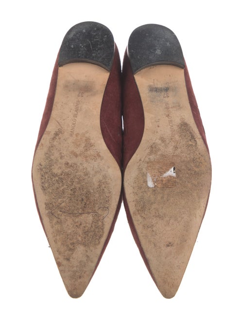 Manolo Blahnik Suede Flats