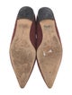 Manolo Blahnik Suede Flats
