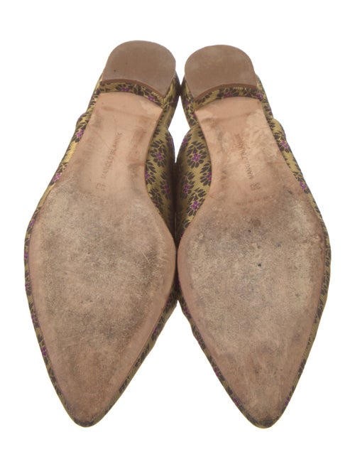 Manolo Blahnik Printed Mules