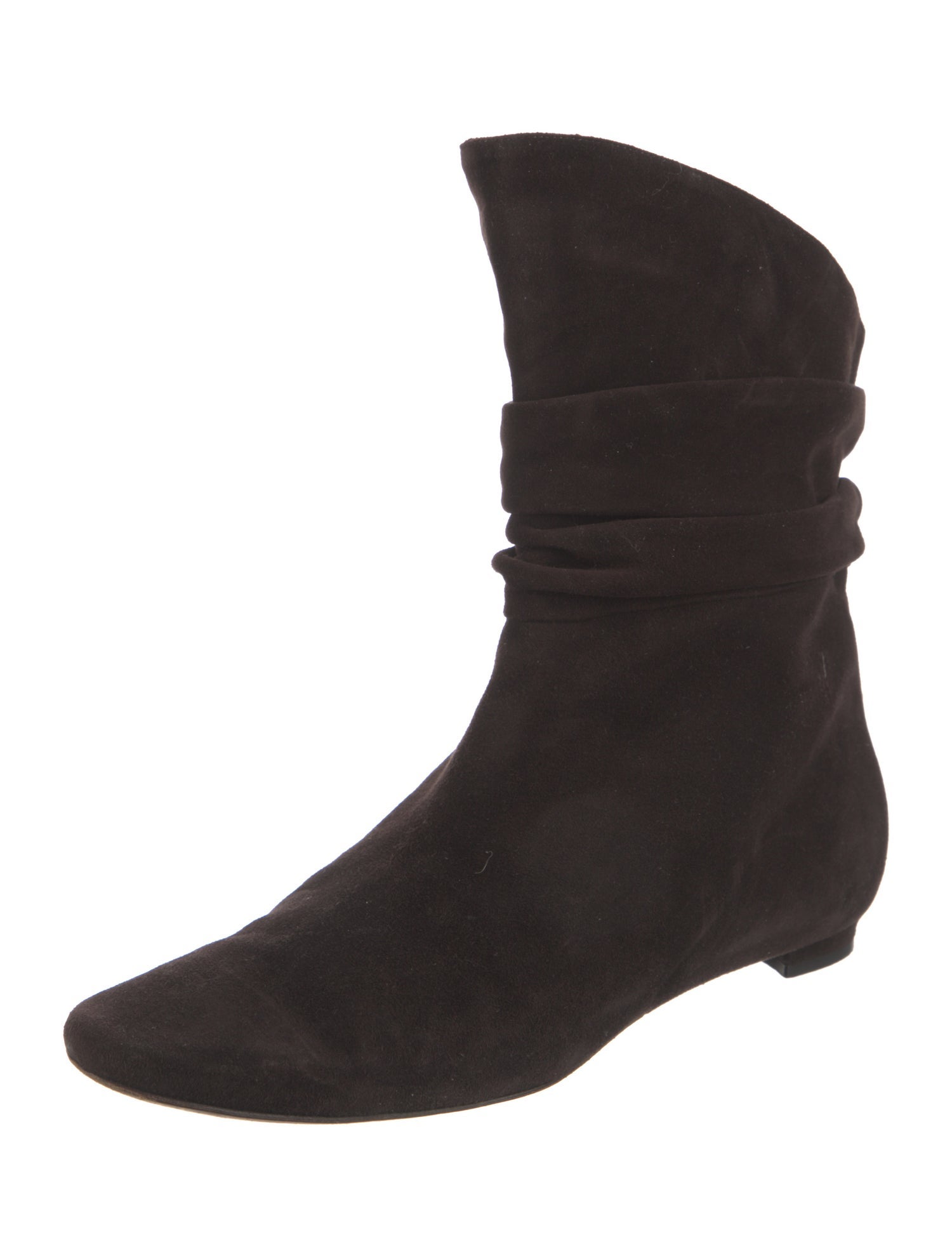 Manolo Blahnik Suede Western Boots
