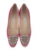Manolo Blahnik Velvet Crystal Embellishments Pumps