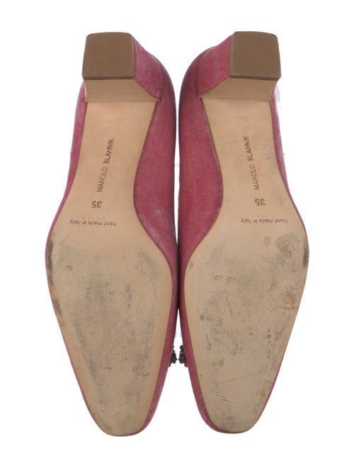 Manolo Blahnik Velvet Crystal Embellishments Pumps