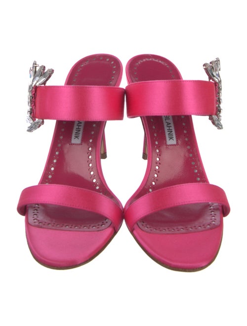 Manolo Blahnik Patent Leather Slides