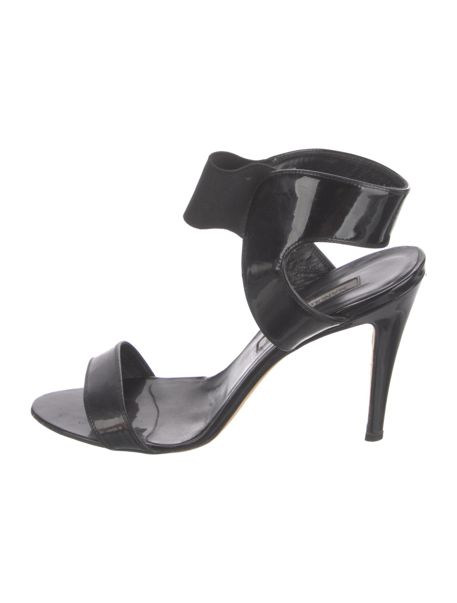 Manolo Blahnik Patent Leather Sandals