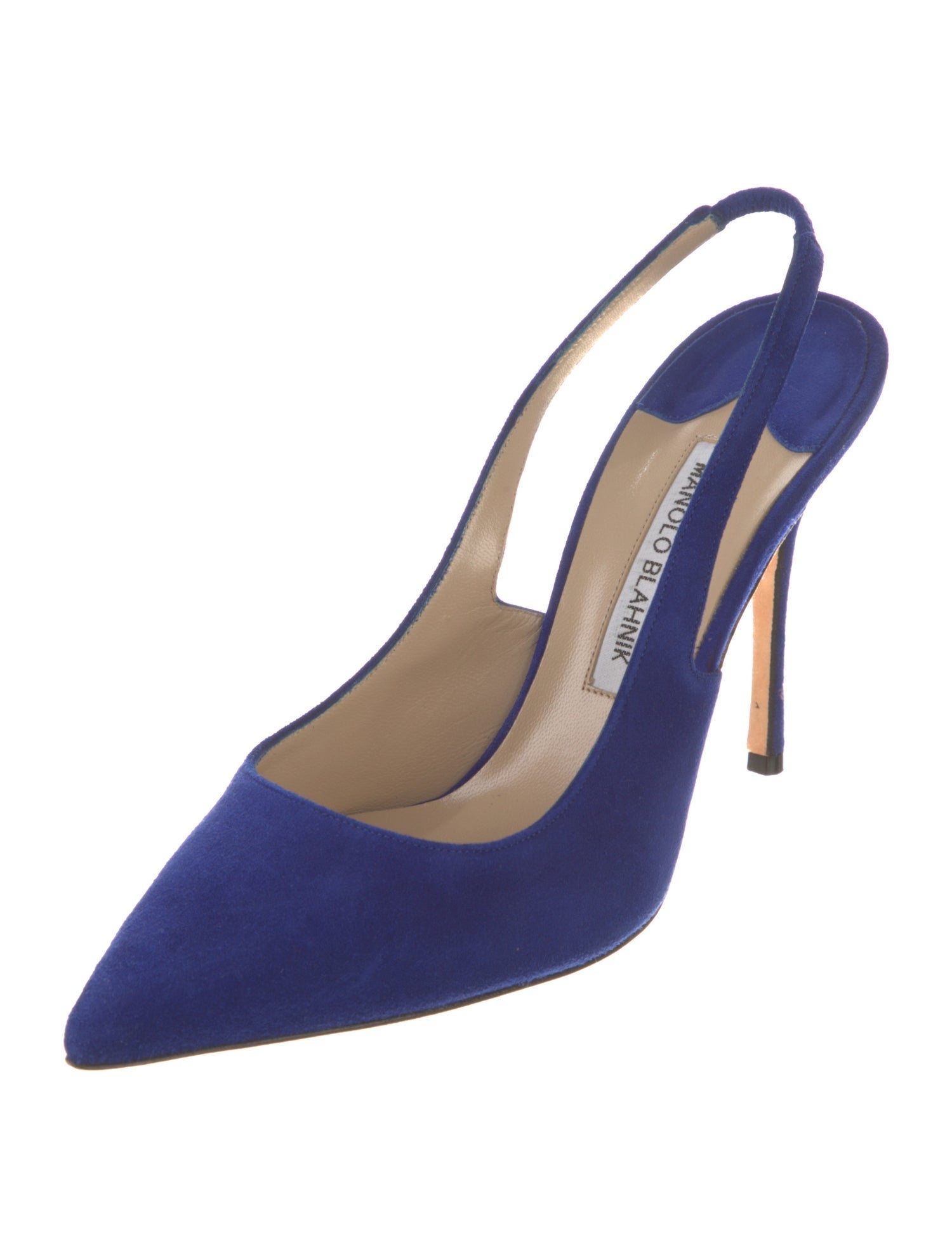 Manolo Blahnik Suede Slingback Pumps