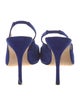 Manolo Blahnik Suede Slingback Pumps