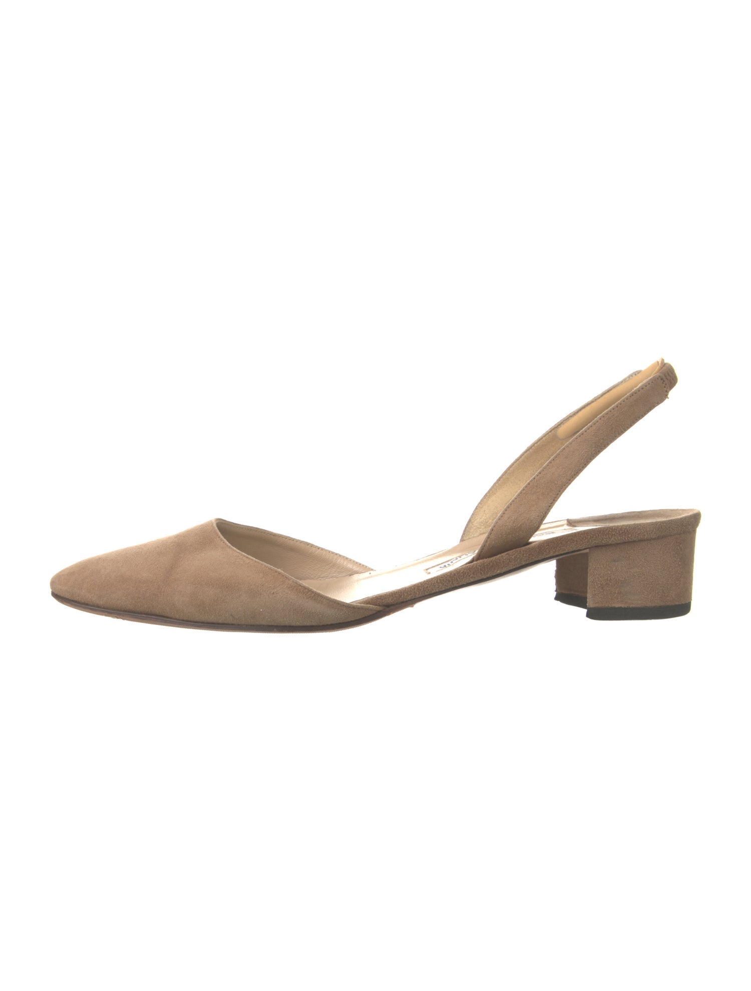 Manolo Blahnik Suede Slingback Pumps