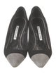 Manolo Blahnik Suede Colorblock Pattern Pumps