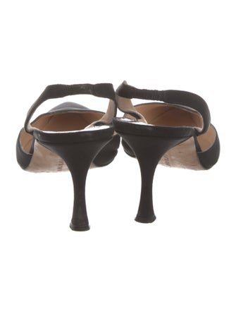 Manolo Blahnik Animal Print Slingback Pumps