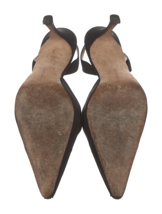 Manolo Blahnik Animal Print Slingback Pumps