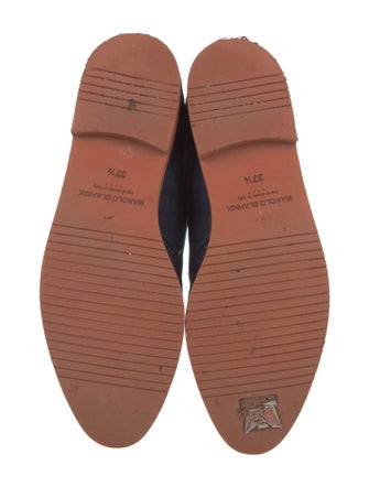 Manolo Blahnik Suede Lace-Up Boots