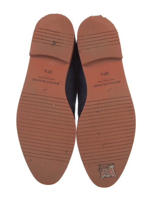 Manolo Blahnik Suede Lace-Up Boots