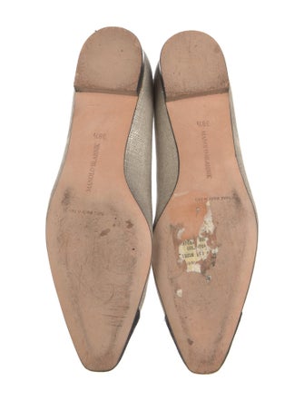 Manolo Blahnik Colorblock Pattern Ballet Flats