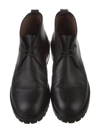 Manolo Blahnik Leather Lace-Up Boots