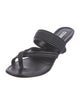 Manolo Blahnik Leather Slides