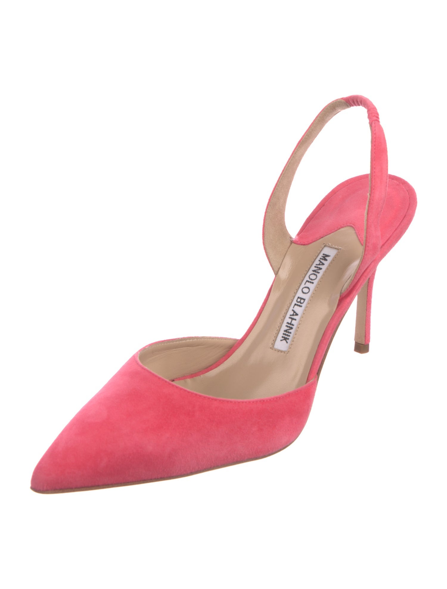 Manolo Blahnik Suede Slingback Pumps