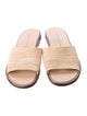Manolo Blahnik Raffia Slides