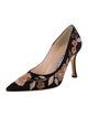Manolo Blahnik Canvas Floral Print Pumps