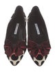 Manolo Blahnik Polka Dot Print Bow Accents Flats